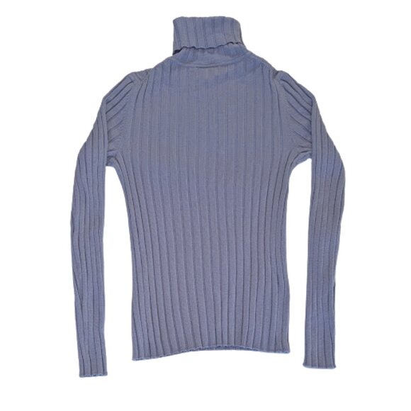 Ann Taylor Italian Merino Wool Ribbed Turtleneck Sweater Women’s XS – Lavender - Picture 6 of 9